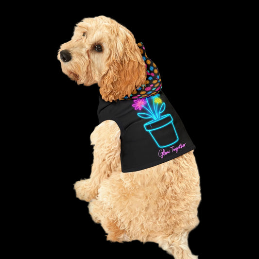 Neon Bloom Pet Hoodie (PetSync)