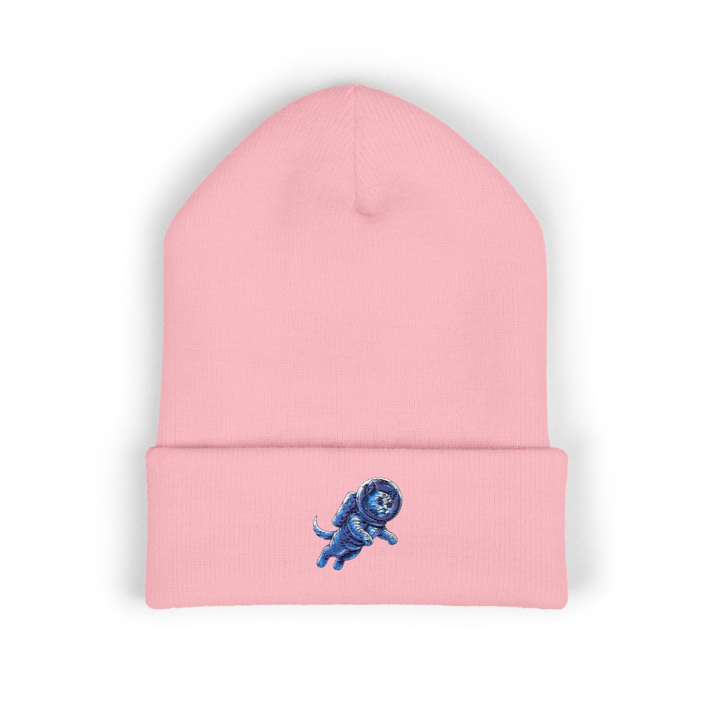 Space Kitty Embroidered Beanie