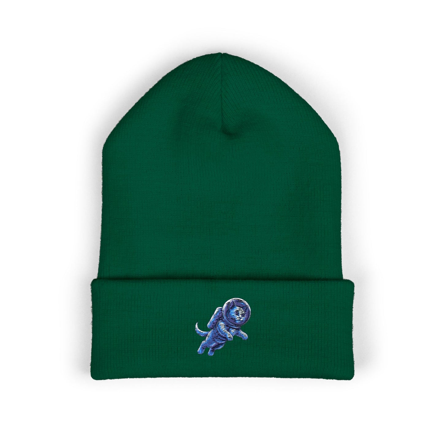 Space Kitty Embroidered Beanie