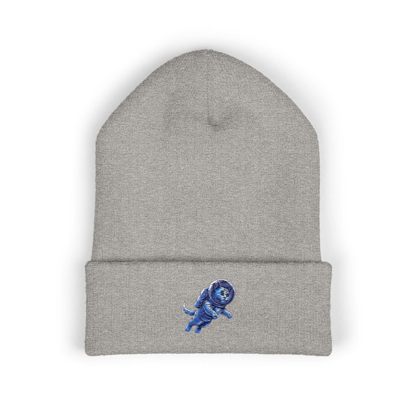 Space Kitty Embroidered Beanie